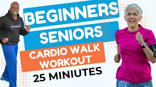 "Easy and Effective: Beginners & Seniors Cardio Walk Exercise | 25 Min Low Impact Workout"