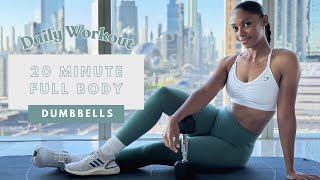 20min - Dumbbell FULL BODY DAILY WORKOUT | Build Muscle \u0026 Strength