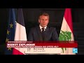 beirut blast president macron s speech replay