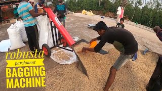 ROBUSTA PARCHMENT CAN BE USED IN COFFEE BAGGING MACHINE REDBEE#coffeeplantation#ಕನ್ನಡವ್ಲಾಗ್