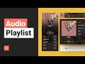 Audio Playlist Widget | Tutorial by Without Code