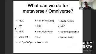 Metaverse and Reinforcement Learning / AI: Opportunities and Challenges