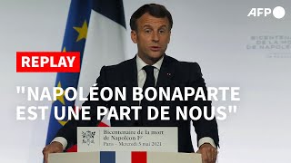 REPLAY - Commémoration de Napoléon: le discours d'Emmanuel Macron