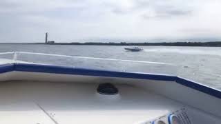 Fast 25ft talon cat boat single motor.