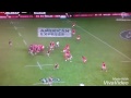 David Halaifonua tackle on Corey Allan