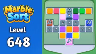 Marble sort Level 648 solution gameplay