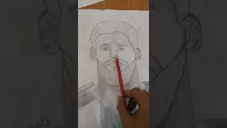 shading Messi drawing