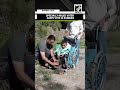 Specially-abled voter casts his vote in first phase of J&K Assembly elections in Ramban