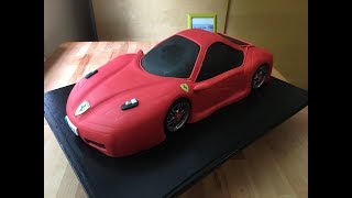 Ferrari Auto Torte  . Ferrari Car Cake   كيكة سيارة فيراري. Ferrari Cake