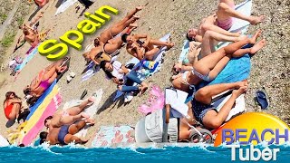 BEACH walk CADAQUES SPAIN 4k video in ESPAÑA COSTA BRAVA !!