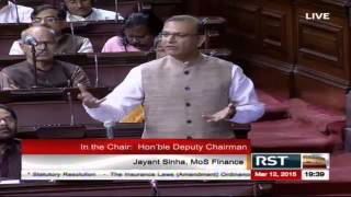 Minister’s reply on Sh. P Rajeev's question on The Insurance Laws (Amendment) Bill, 2015