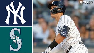New York Yankees Vs. Seattle Mariners | Game Highlights | 8/1/22