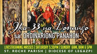 LIVE | Ika-33 na Domingo sa Ordinariong Panahon | 8:00 PM | Noviembre 17, 2024