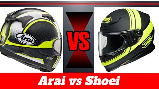 Shoei vs Arai - Who is better?  RF1200 vs Quantum X