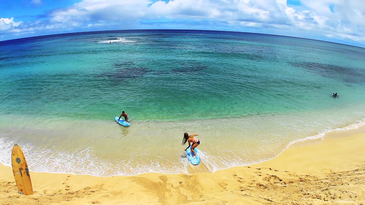 Sand Surfing At Sunset Beach, North Shore Oahu - YouTube