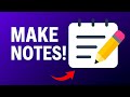 📝 Notes App UI Using HTML, CSS & JavaScript | Simple & Functional Design | Web Dev Project