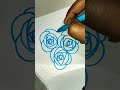 কিভাবে খুব সহজে গোলাপ ফুল আঁকবেন❤️❤️easy rose flower drawing shorts