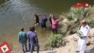 اتفرج | لحظة إنتشال جثة طالب إعدادي من نهر النيل