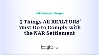 5 Things All Realtors Must Do | Bright MLS