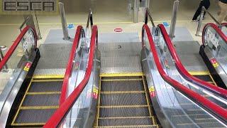 【２基】沖縄 那覇空港 エスカレーター 中央側 4F-1F 日立 Naha Airport Escalator okinawa japan OKA ROAH