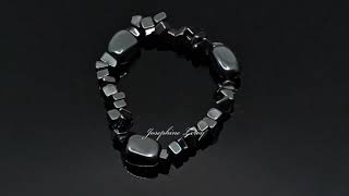 Josephine Leroy Hämatite Armband 18cm lang