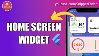 🚀 Build Home Screen Widgets in Flutter | iOS & Android Tutorial 2025 - Part 1