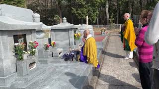 令和5年・宇都宮市の多氣山霊園・永代供養墓・春のお彼岸供養会の様子