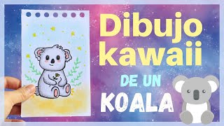 Cómo dibujar un KOALA KAWAII paso a paso | Dibujos fáciles y rápidos | Dibujando un KOALA kawaii