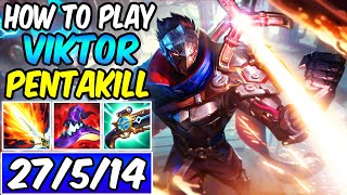 THE ONLY VIKTOR GUIDE YOU NEED - HOW TO PLAY VIKTOR MID & CARRY | Build & Runes | League of Legends