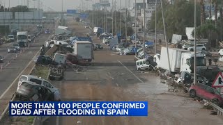 More than 100 people confirmed dead after flooding in Spain