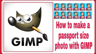 How to make a passport size photo with gimp 2.10.10
