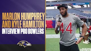 Marlon Humphrey Interviews Pro Bowlers with Kyle Hamilton on the Camera | Baltimore Ravens