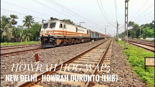 FIRST TIME: HOG WAP5 HOWRAH DURONTO EXPRESS THRASHES AT 130KPH