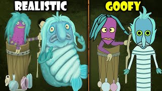 MonsterBox: EVERGREEN MARSH REALISTIC with GOOFY | My Singing Monsters TLL Incredibox