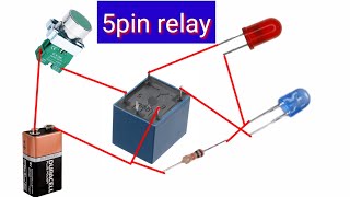 5 pin relay wiring diagram#helloengineers