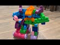 ASMR Toys - Building a Mecha Robot with a Scooter Foot: A Mega Bloks First Builders Project