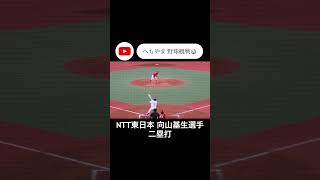 NTT東日本 向山基生選手 二塁打