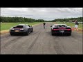 bugatti chiron vs. veyron ss racing on the runway