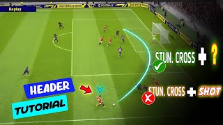 TUTORIAL SUPER HEADER 100% GOAL - Efootball 23 mobile