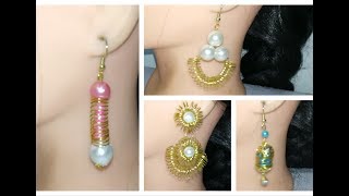 4 DIY earrings making at home