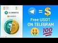 TapTether New Bot 2024 | Daily Free USDT New Telegram Game | Free Withdraw