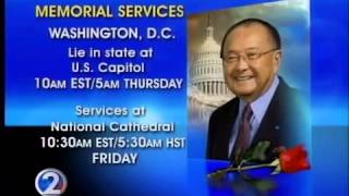 Memorial services set for Sen. Daniel Inouye