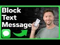 How To Block Text Message On iPhone