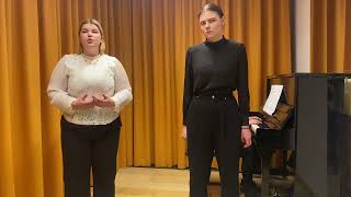 Emīlija Reitere, (19), Kate Elza Freimane, (19), Ventspils, dalības vecuma grupa: 17-20-Duets.