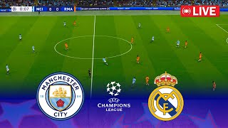 🔴MAN CITY vs REAL MADRID : LIVE - UEFA Champions League 24/25 | Full Match | PES 21 Game Simulation