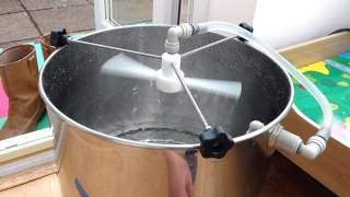 Sparge arm - 1st trial run