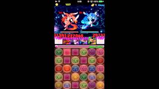 パズドラ【ジュエルの塔】超級　赤オーディンPT　スキルぽちぽちSクリア（理事長）