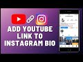 How to Add YouTube Link To Instagram Bio (2023)