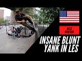 INSANE WALLRIDE BLUNT YANK IN LES SKATEPARL NICO HOWARD