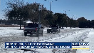 Deep South, Gulf Coast Dealing with Aftermath of Historic Winter Strom